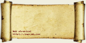 Jana Kosjerina vizit kartica